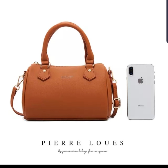 PIERRE LOUES TRENDY PU LEATHER CROSS BODY BAG - Picture 8 of 8